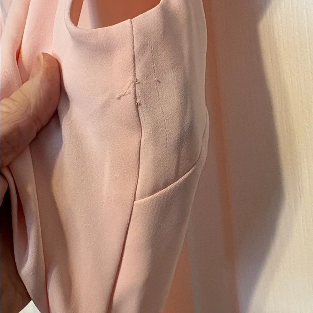 Babaton Light Pink Asymmetrical Midi Dress - Picture 11 of 12